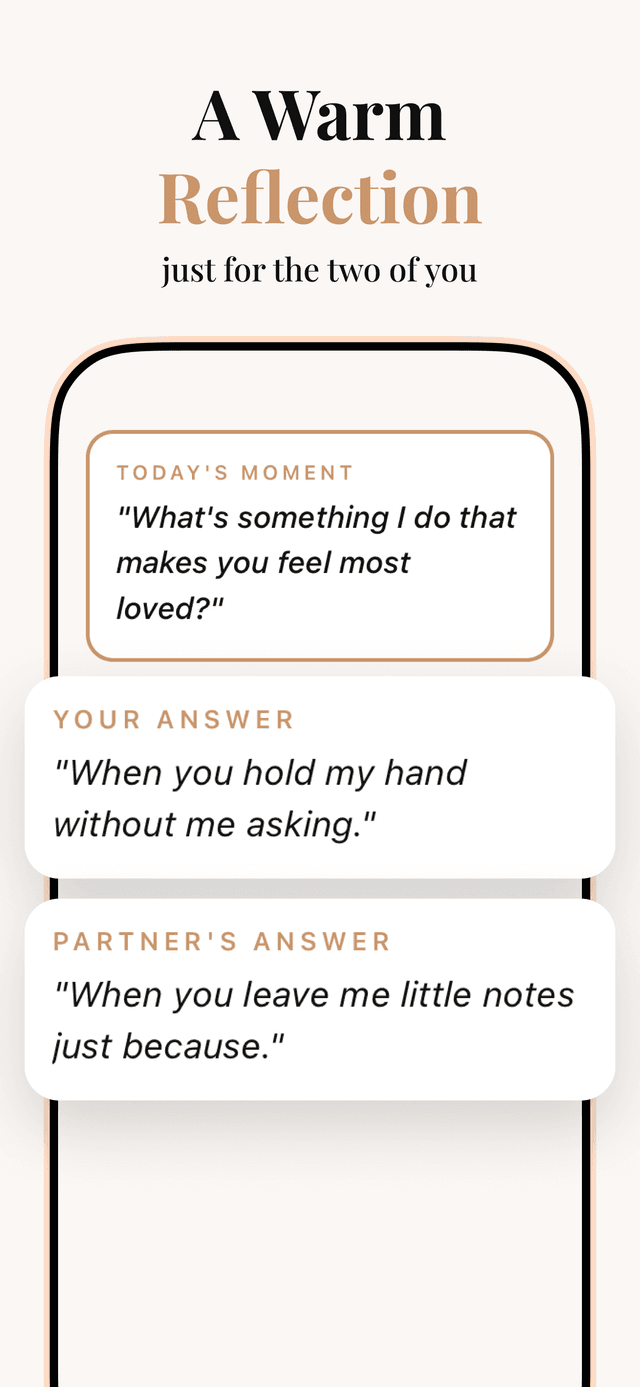 RootedMoments reveal answers screen